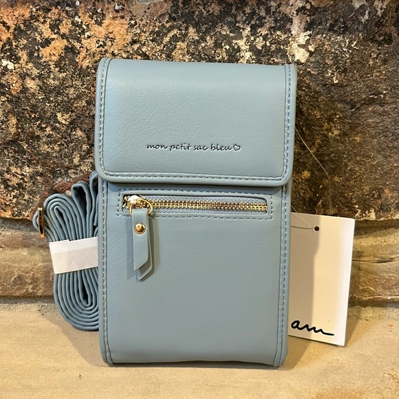 Mon Petit Sac Bleu Faux Leather Mini Crossbody Bag - Picture 1 of 7